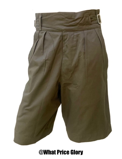 Classic Gurkha Shorts (Reproduction) | Green Cotton Twill | What